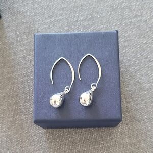 Elegant Silver Teardrop Earrings